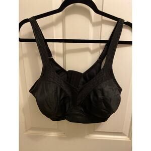 Brand New Playtex Women's Size 38DDD Black Bounce Control Bra 4 Way Support